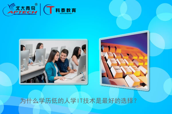 北大青鸟：为什么学历低的人学IT技术是最好的选择？